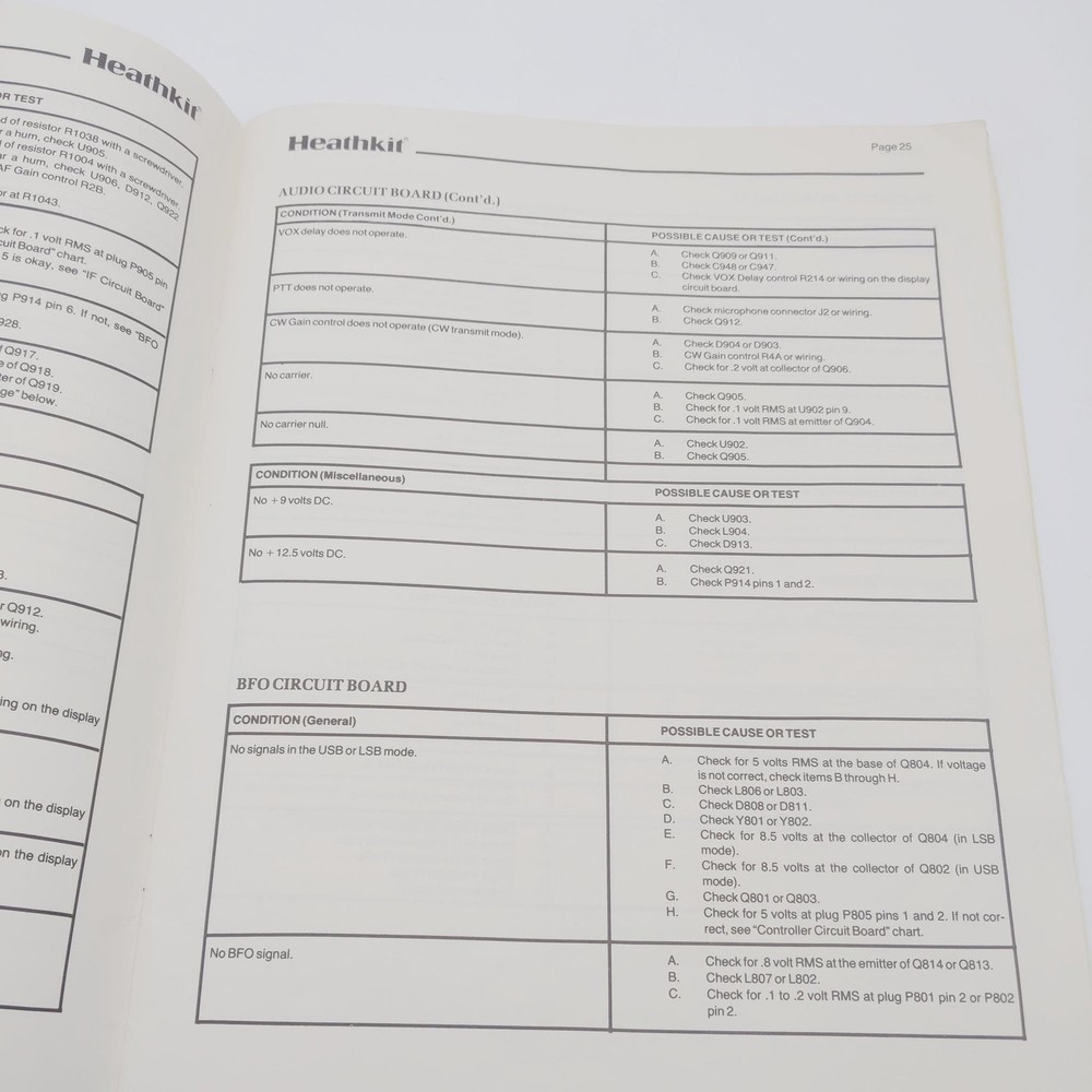 Heathkit HW-5400 SSB Transceiver Manual/Schematic/Layout Pullouts