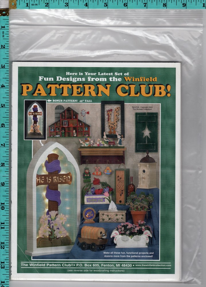 The Winfield Pattern Club Woodcraft Design Patterns ©2004 Set #104 Easter Spring
