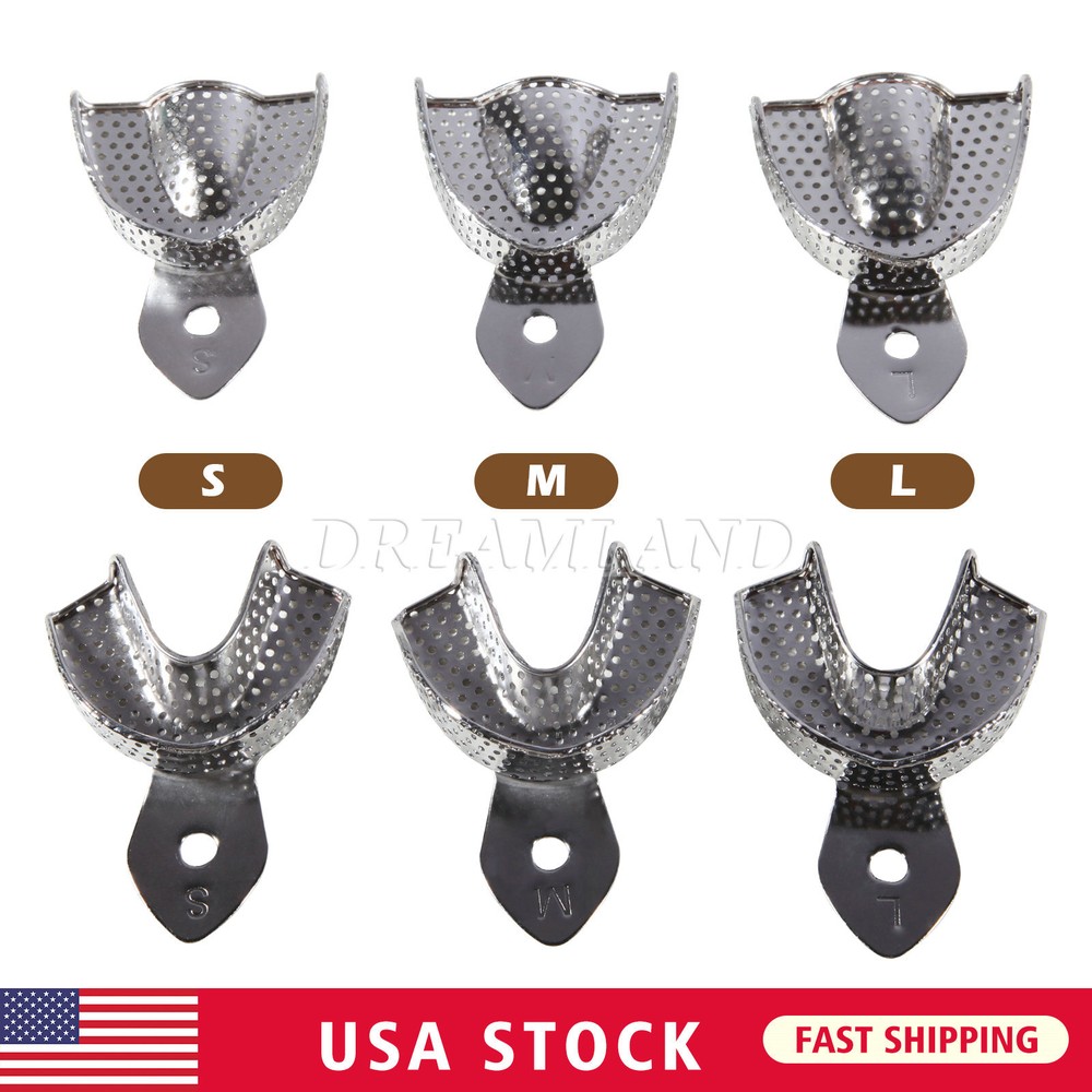Dental Perforated Impression Trays 6/Pk