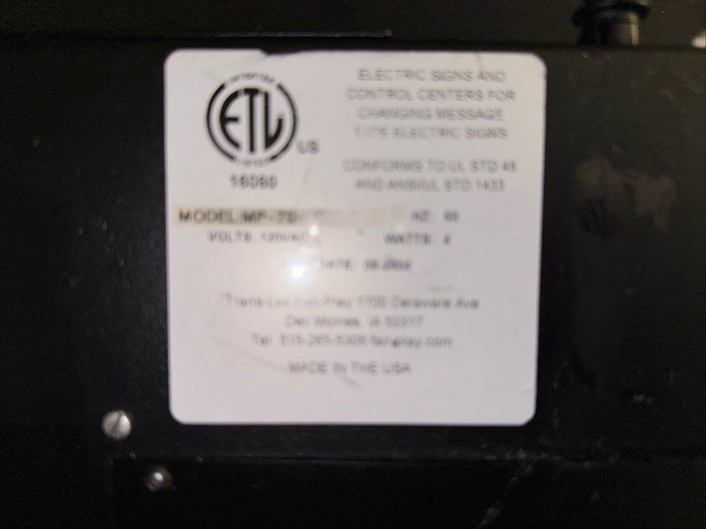 Fair-Play Translux MP70 MP-70 Wired Scoreboard Controller