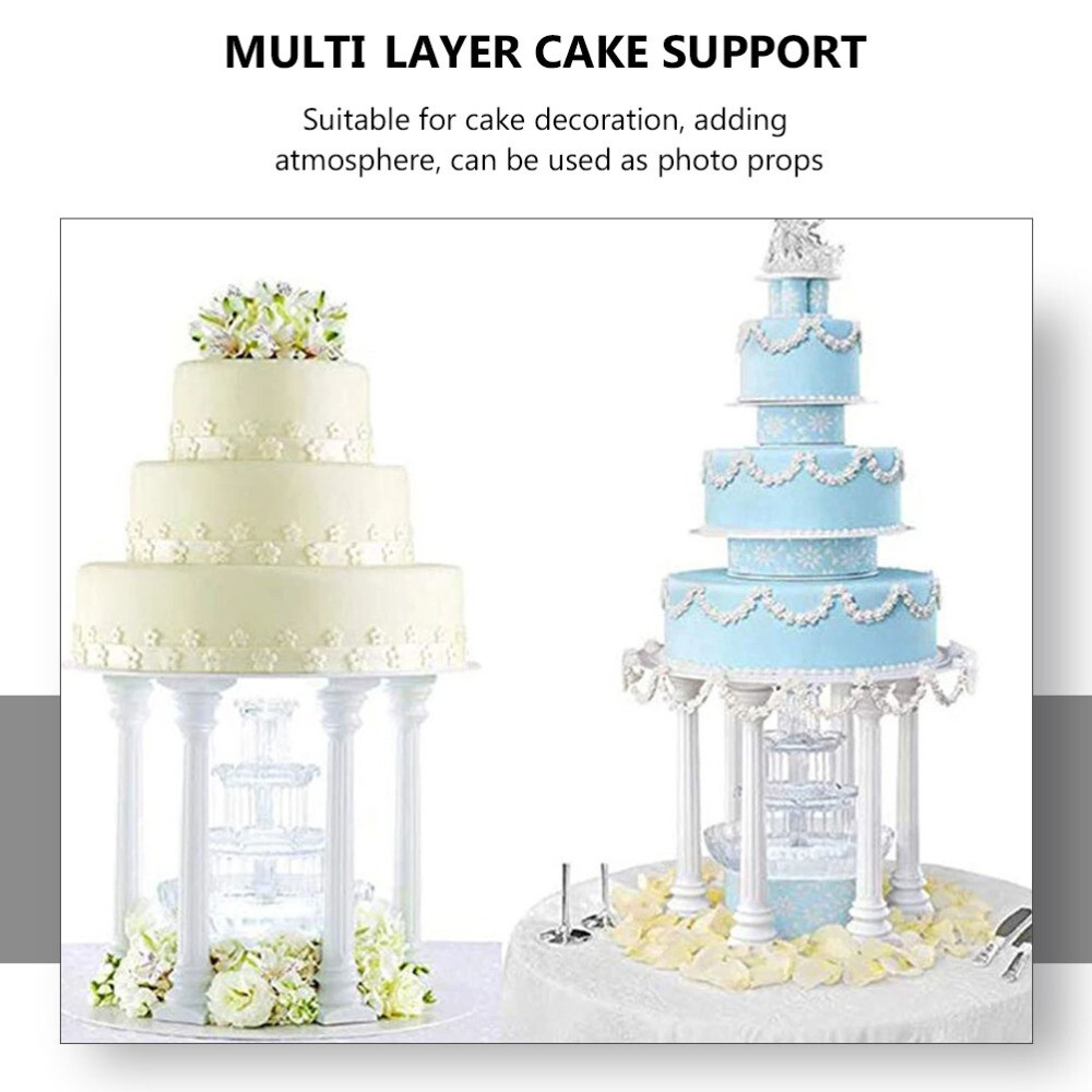 4PCS Roman Column Cake Stand Desert Table Display Cake Support Rod Cake Stand