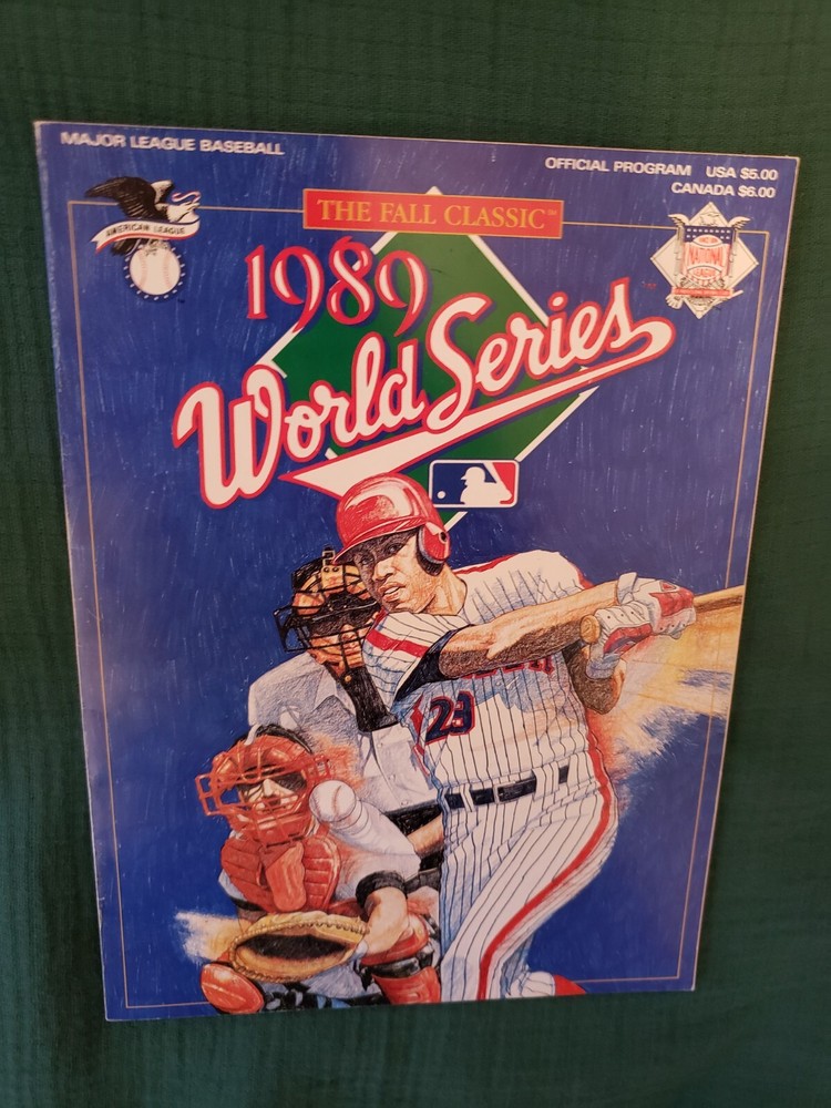 1989 San Francisco Giants vs Oakland A's World Series Program - EUC