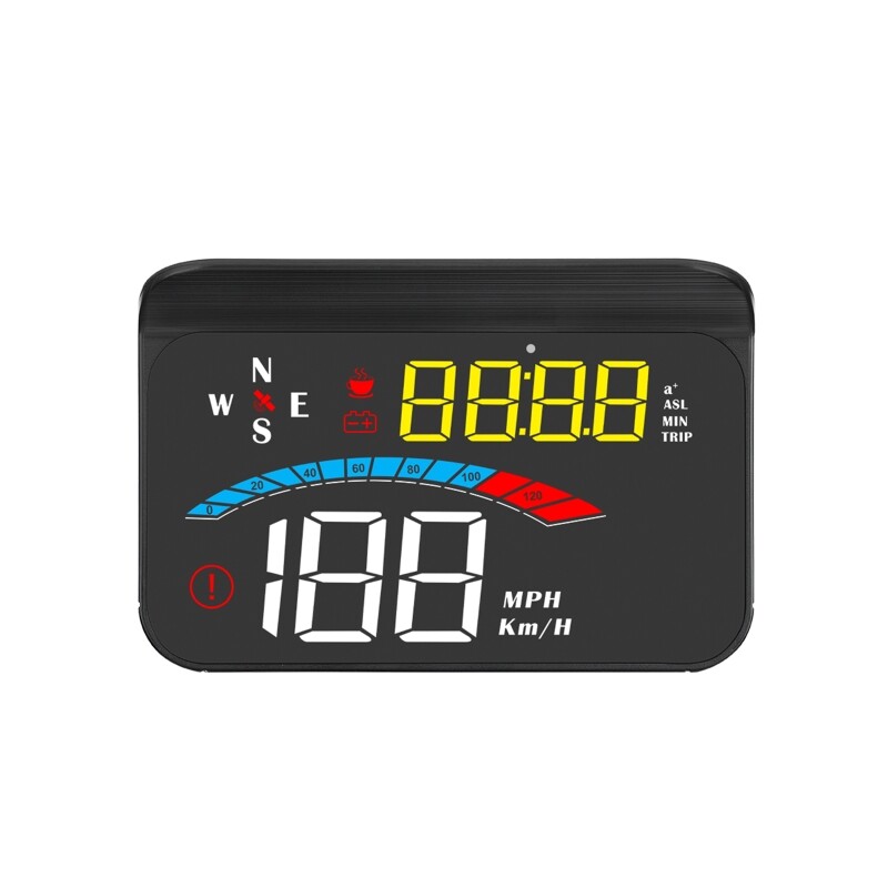 Car Odometer LCD Head-up Display OBD Code MPH/ for h Meter