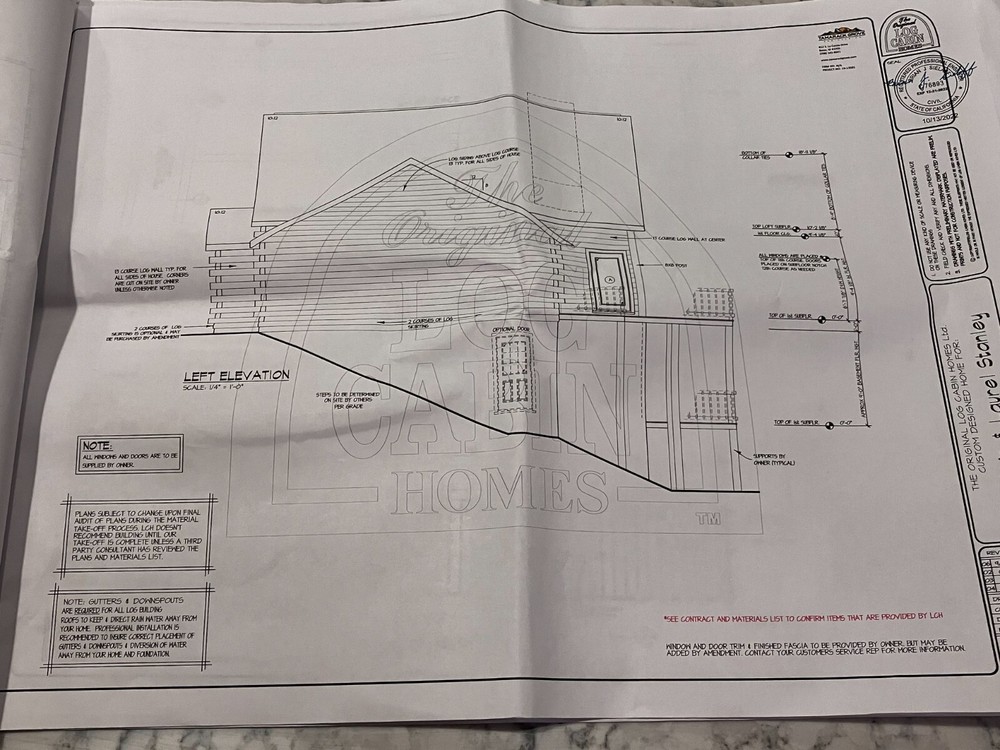 3000 sf Custom Log Home Kit with Fully Engineered Plans--Build It Anywhere!