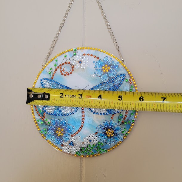 Diamond Dot Dragonfly Wall Hanging Completed