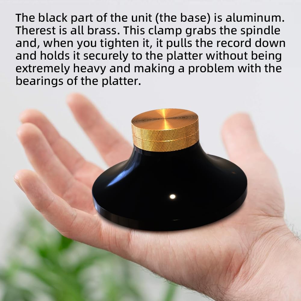 Record Clamp Stabilizer for Turntable - Vinyl Disc Vibration Reduction