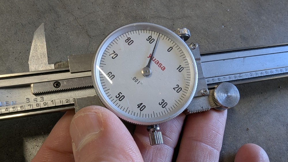 BROKEN Yuasa 6" dial calipers .001" precision