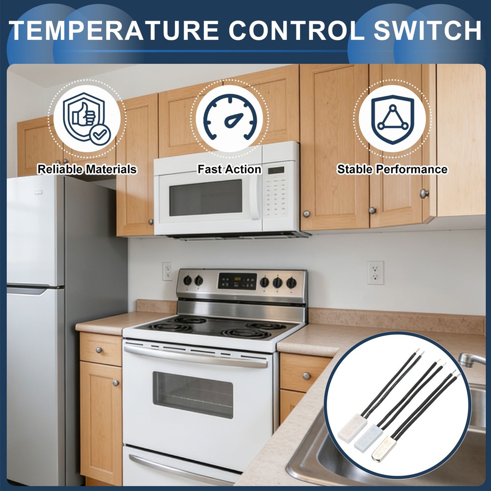 4pcs KSD9700 Thermostat, 60℃ N.C 5A Plastic Temperature Control Switch