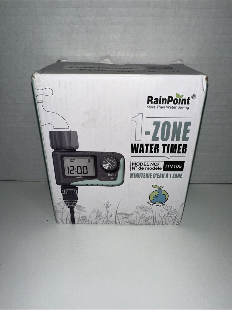 RainPoint 1-Zone Water Timer Model ITV105 —-f8