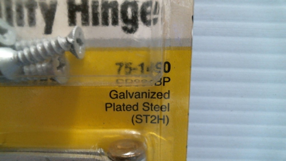 Stanley 3-1/2" Utility Hinge, Galvanized (75-1490) FS