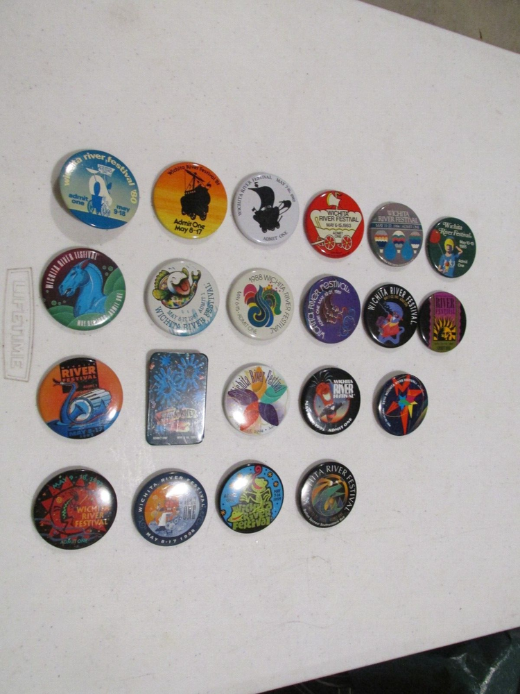 RIVERFEST BUTTONS & BOOKLETS FROM 200l TO 2023 MISSING 3