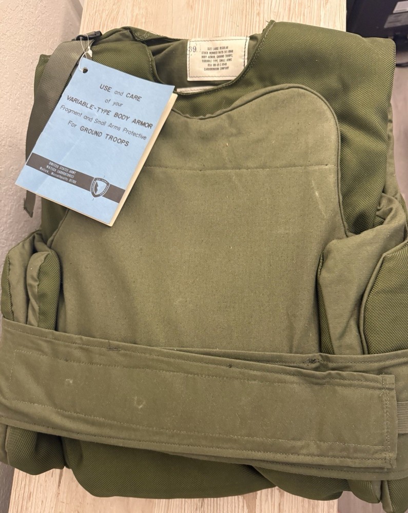 Vietnam Variable Body Armor New In Original Box Large Regular