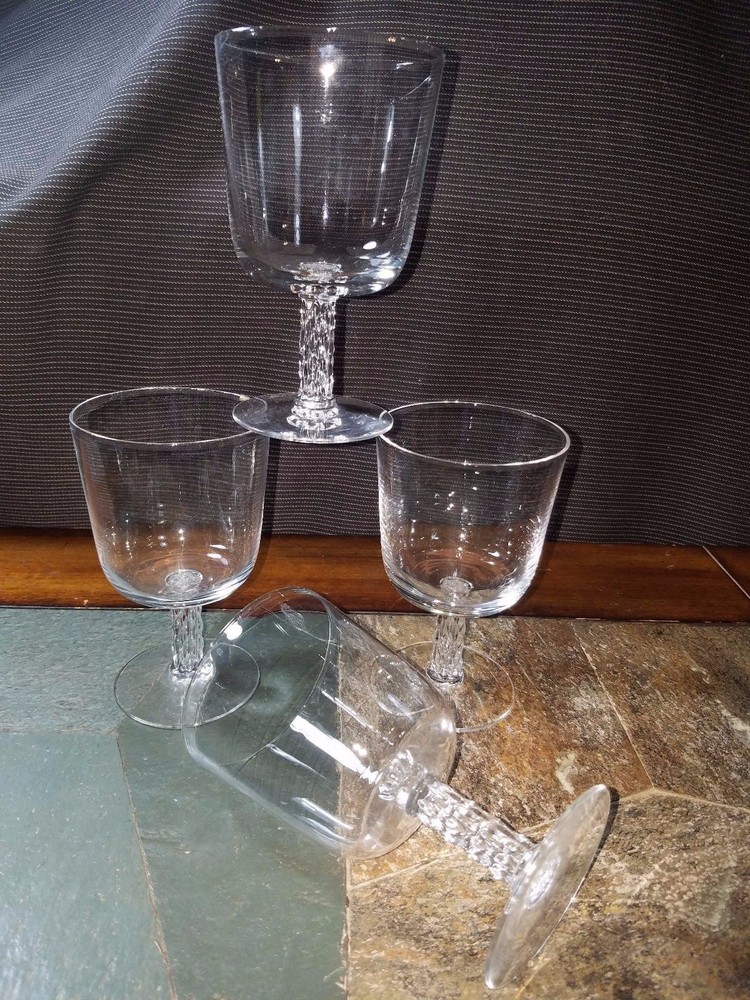 4 Fostoria "Envoy" Water Goblets 5 1/4"
