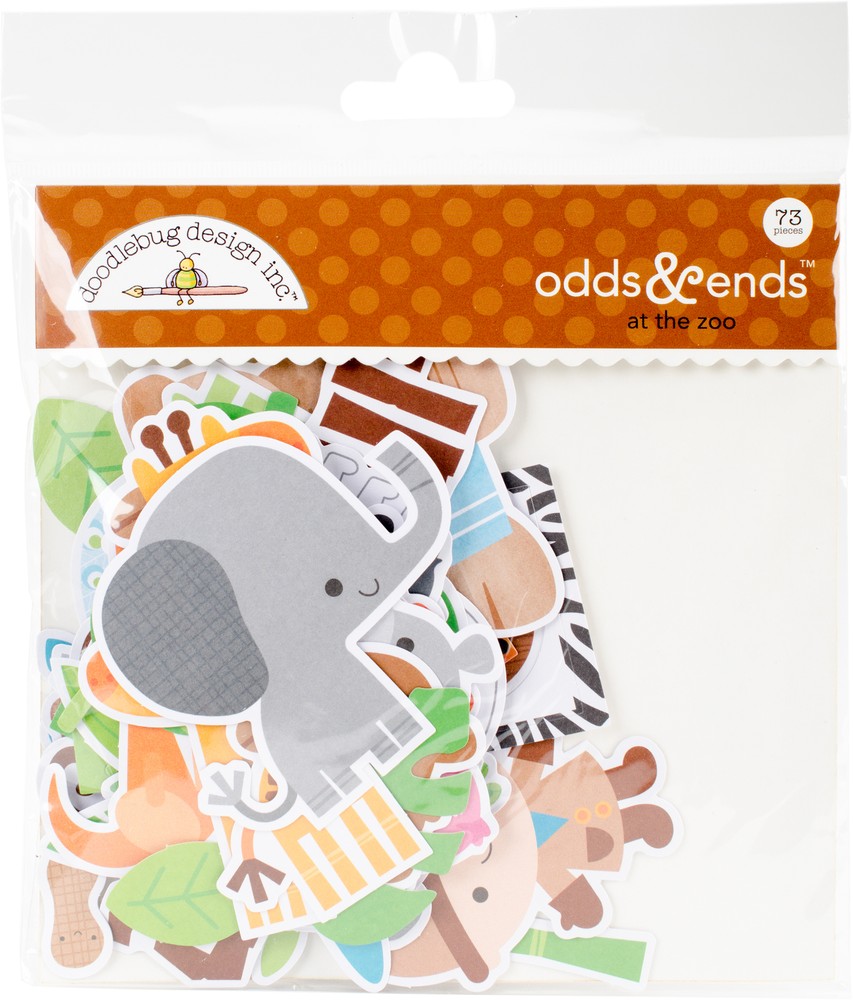 Doodlebug ATZ5600 Odds & Ends Die-Cuts-At The Zoo