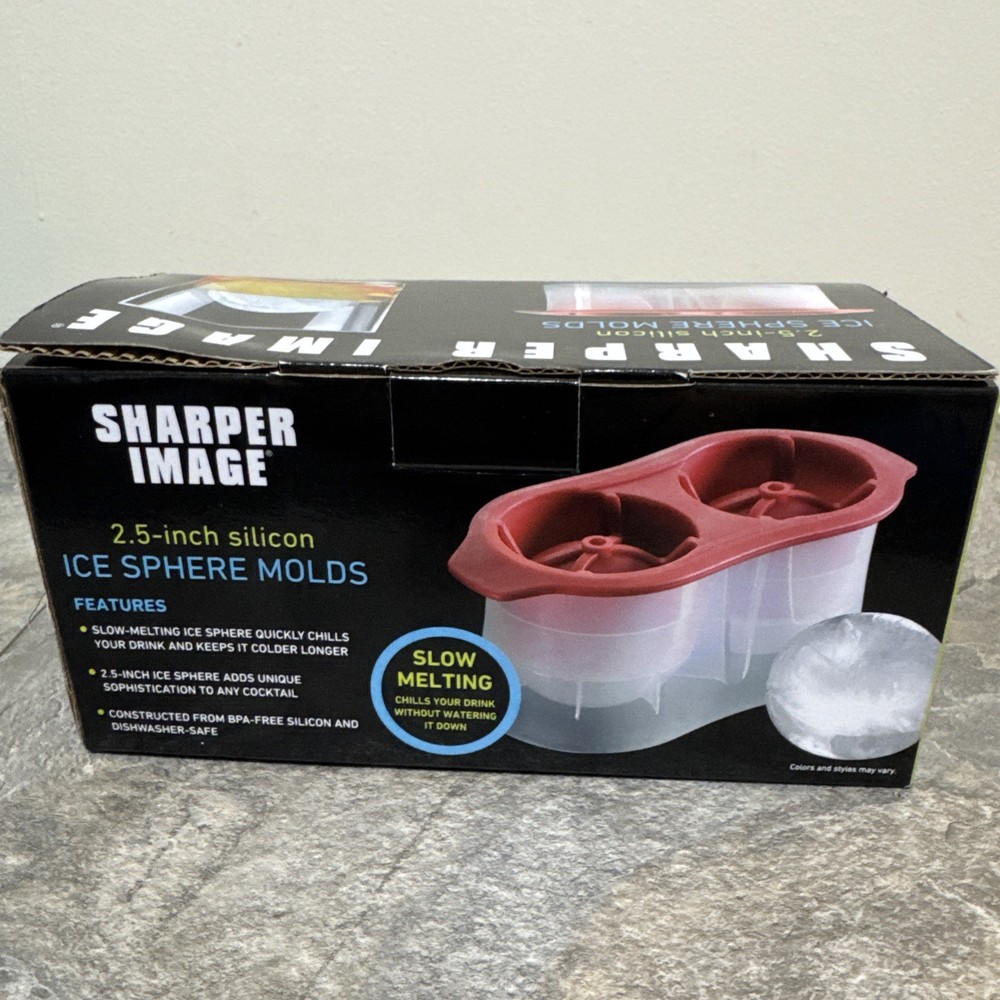 Sharper Image Ice Sphere Molds New FREE SHIPPING