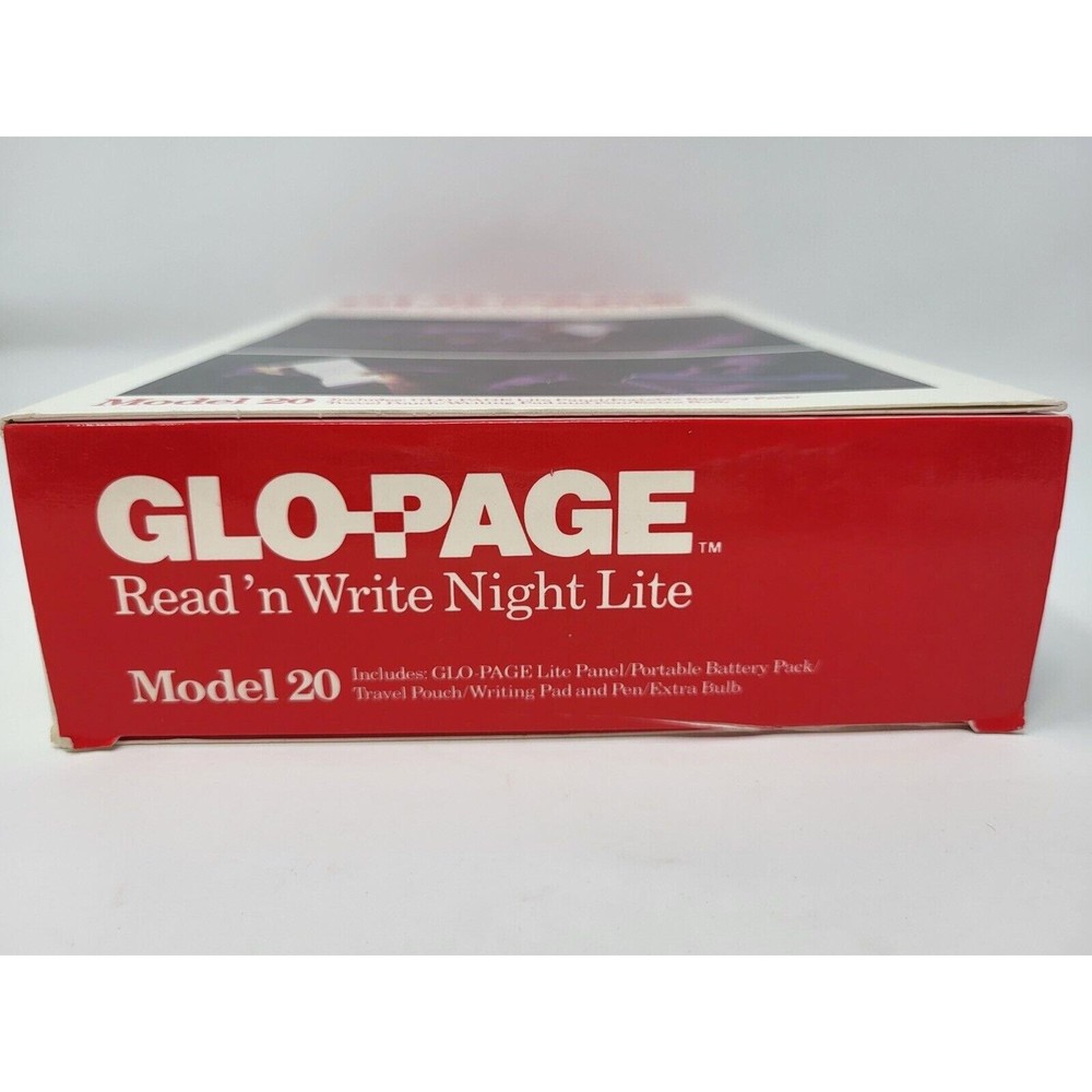 Vintage GLO-PAGE Read ’n Write Night Lite Model 20 1986 New