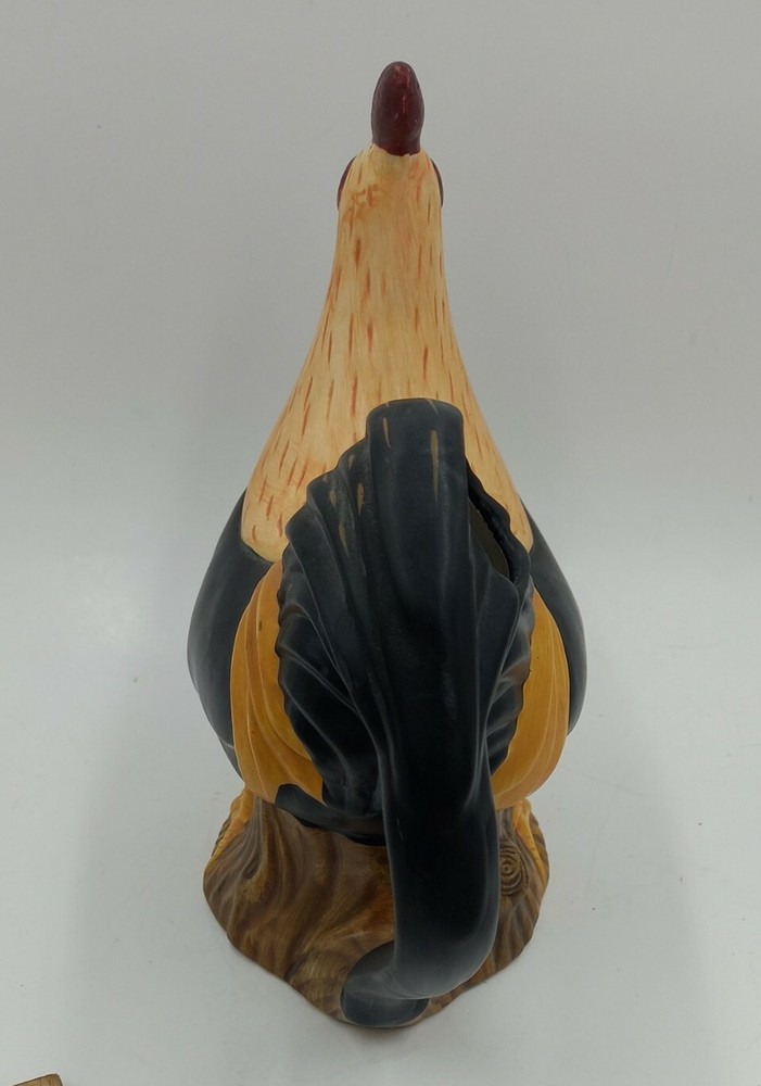 Sakura Hand Painted Ceramic Rooster Pitcher Teapot Warren Kimble