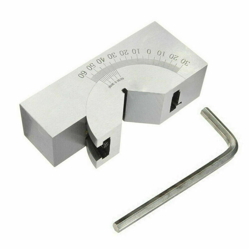 0°-60° Tools Maker Precision Micro Adjustable V Set Angle Gauge Block Milling