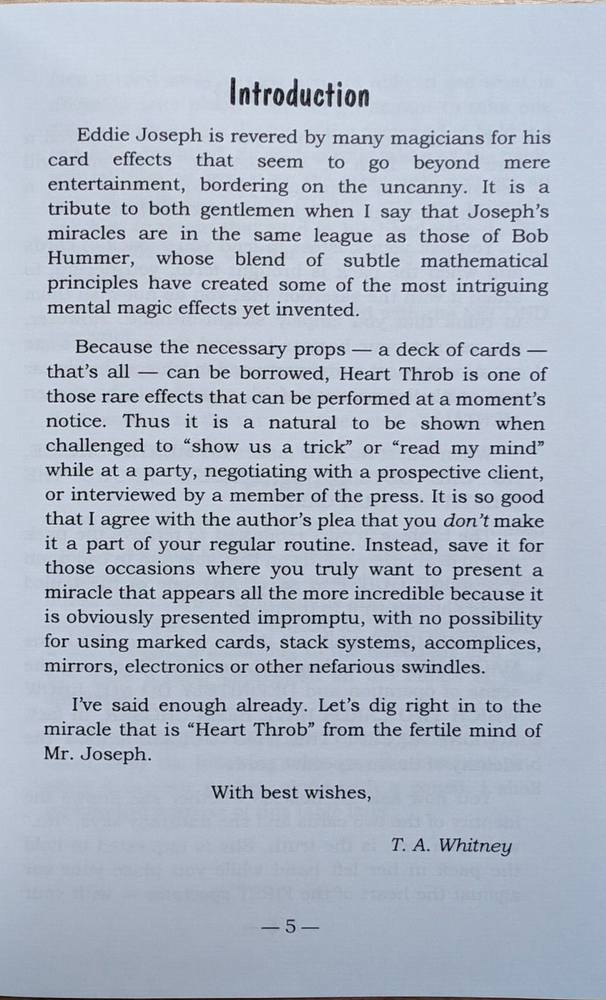 Heart Throb by Eddie Joseph