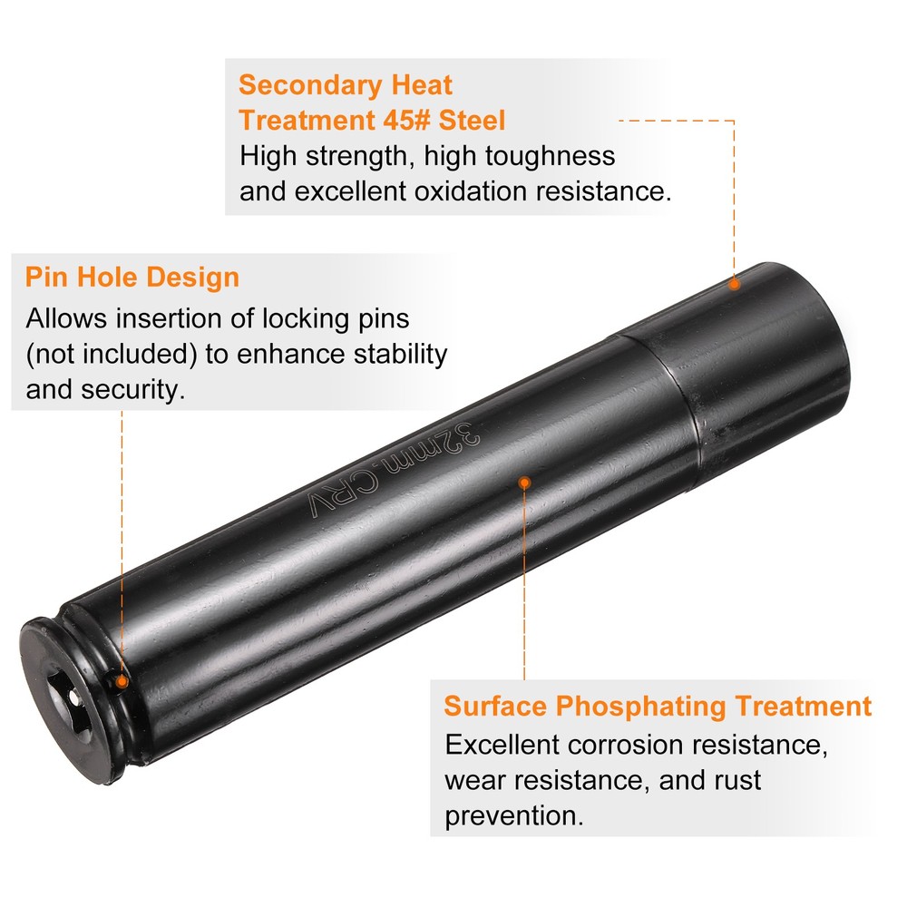 2pcs 6-Point Deep Impact Socket 32mm Metric Socket 1/2" Drive 8" Long