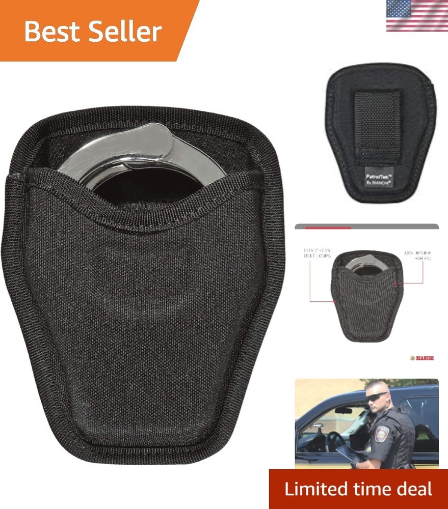 Bianchi AccuMold Elite Handcuff Holder for Duty Belts - Versatile Nylon Design