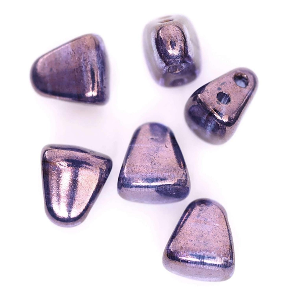 Nib-Bit Luster Amethyst Beads 6mm x 5mm
