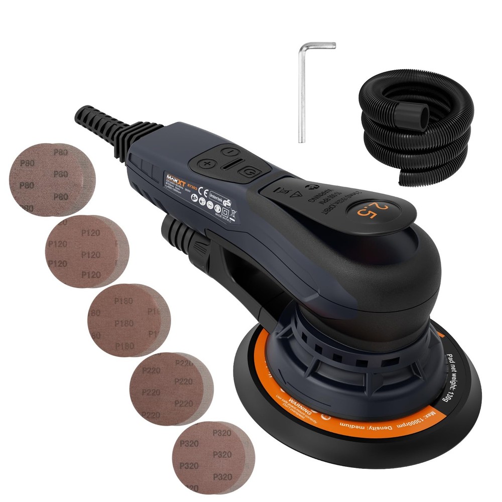 MAXXT Electric 2.5mm Random Orbital Sander Brushless 350W 3A Multi-function V.