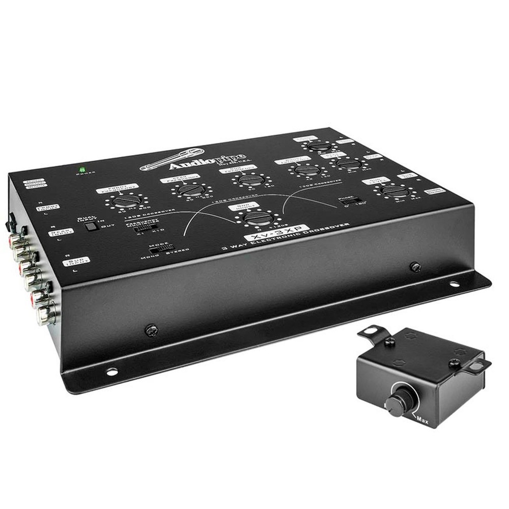 AUDIOPIPE XV-3XP 3-WAY VARIABLE ELECTRONIC (ACTIVE) CROSSOVER w/ REMOTE LEVEL