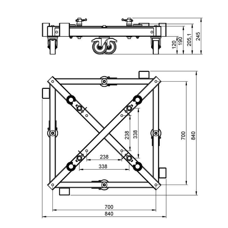 Base Platform Ground Support Truss
