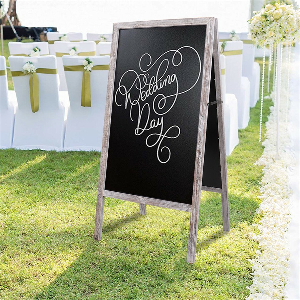 Magnetic Chalkboad Dual Side Sidewalk A Frame Sign Message Board Sandwich Board