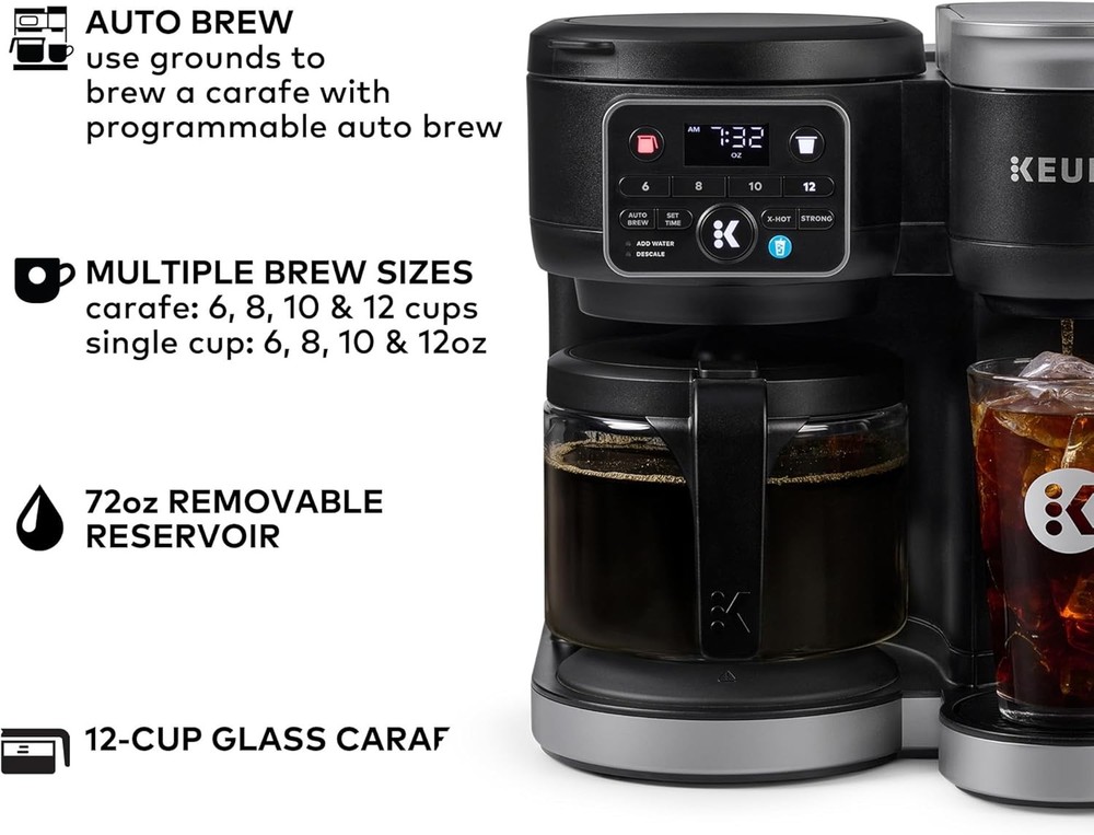 Keurig K-Duo Coffee Maker (Hot & Cold Single Cup & Coffee Pot)