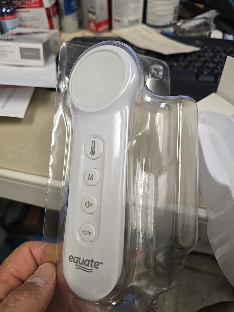Equate Bluetooth Dual-Function Infrared Thermometer, Forehead and Ear Mode