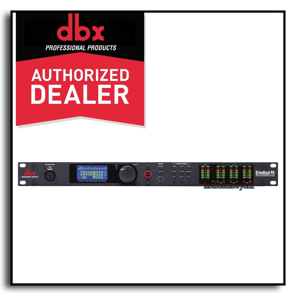 DBX DriveRack PA2 Complete Loudspeaker Management System Processor w/Display USB
