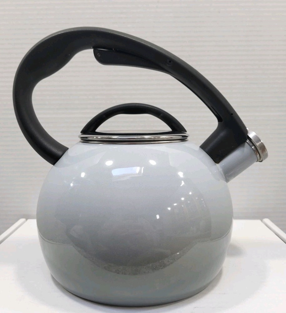 Chantal Ombre Gray Enamel Over Steel Whistling Tea Pot/Kettle Quality
