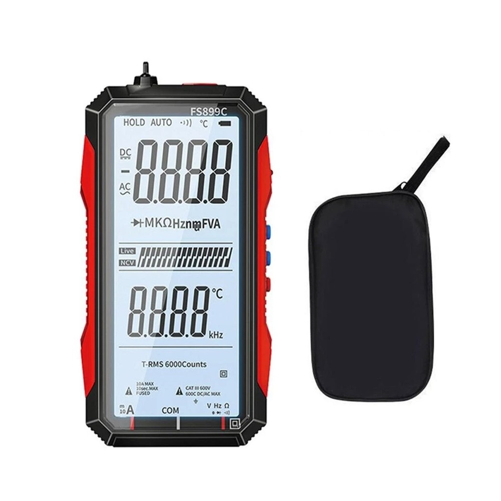 USB C Rechargeable Digital Multimeter for Electrical Testing with Large Display