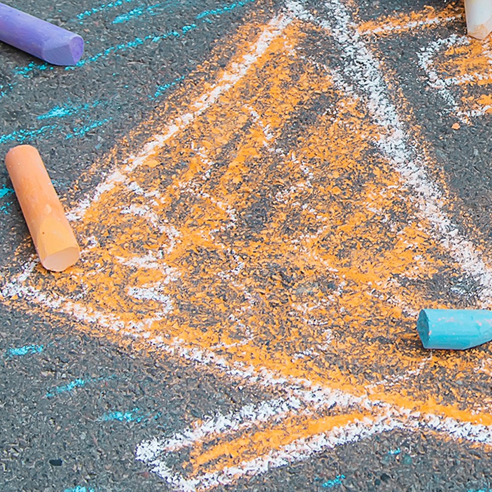 Dustless Chalk 20pcs Brown for Large Sidewalk