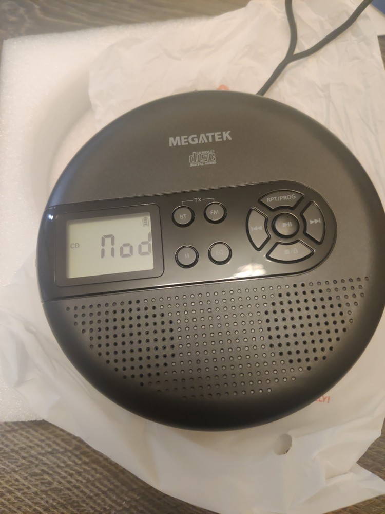 MEGATEK CP27BR Portable CD Player with Bluetooth, Black