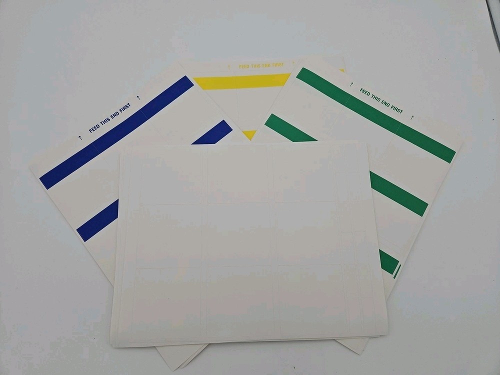 Vtg Laser Printer Labels 630 Asstd Disk Floppy Disk Labels 4 Different Colors