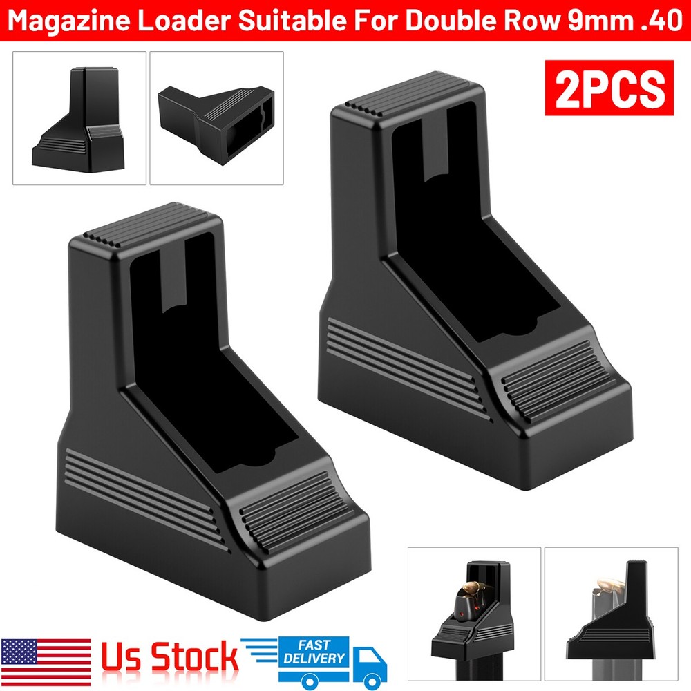 New 2 Pack Portable Mag Loader for Most Double Stack 9mm & .40 S&W (Polymer) `
