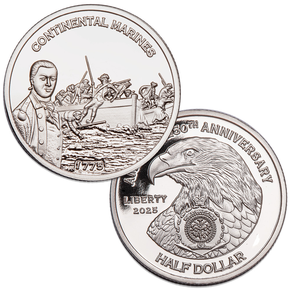 America 250th Niue Half Dollar Continental Marines