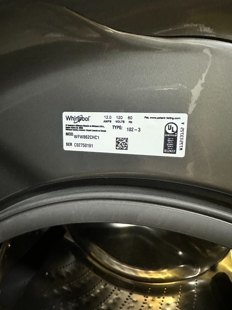 Front Load Washer with Steam, Quick Wash Cycle and Vibration Control Technology