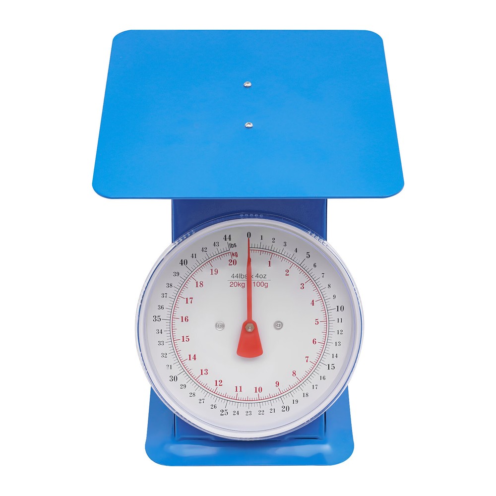 Portable Mechanical Dial Scale for Kitchen & Shop Use, 44 lbs Capacity