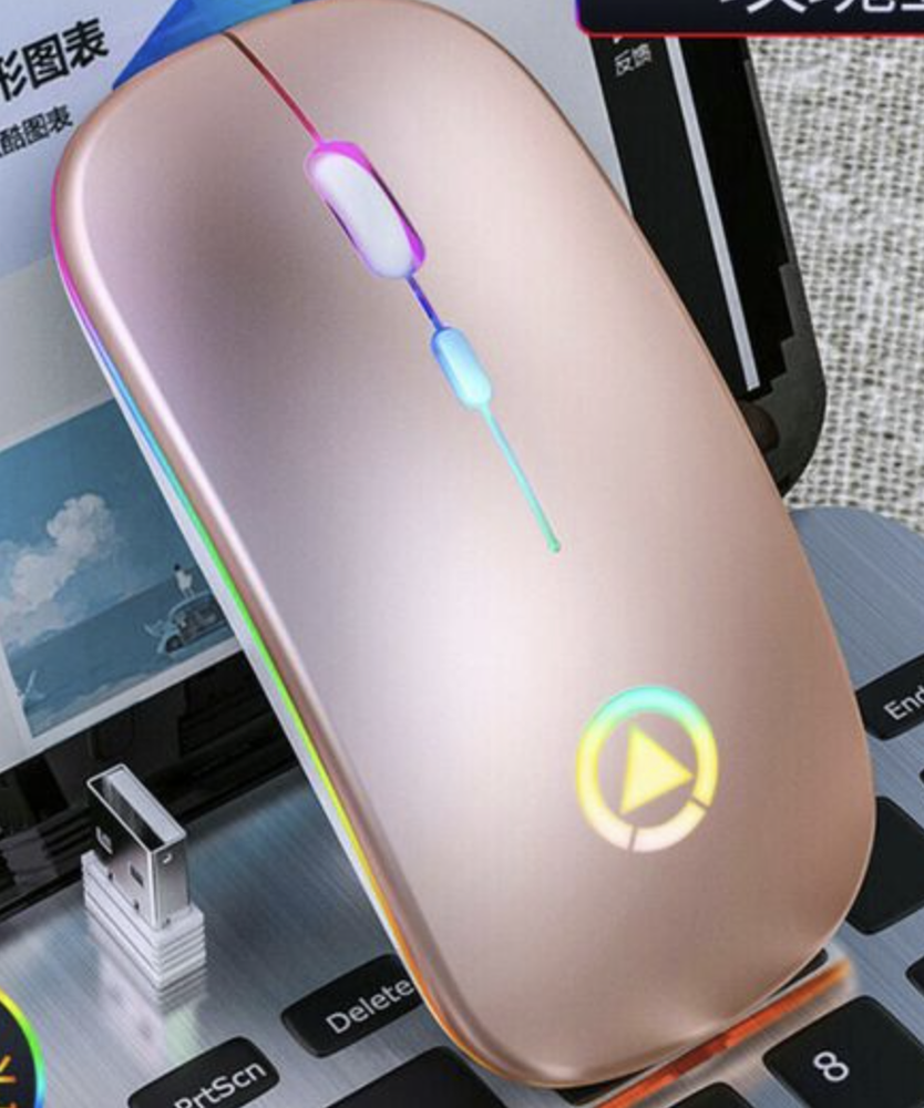 Wireless Mouse LED Rechargeable Mice