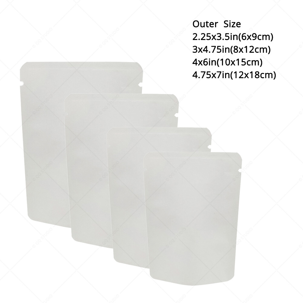 Multiple Colors & Sizes Paper Silver Laminated Inner Flat Open Top Bag Pouch