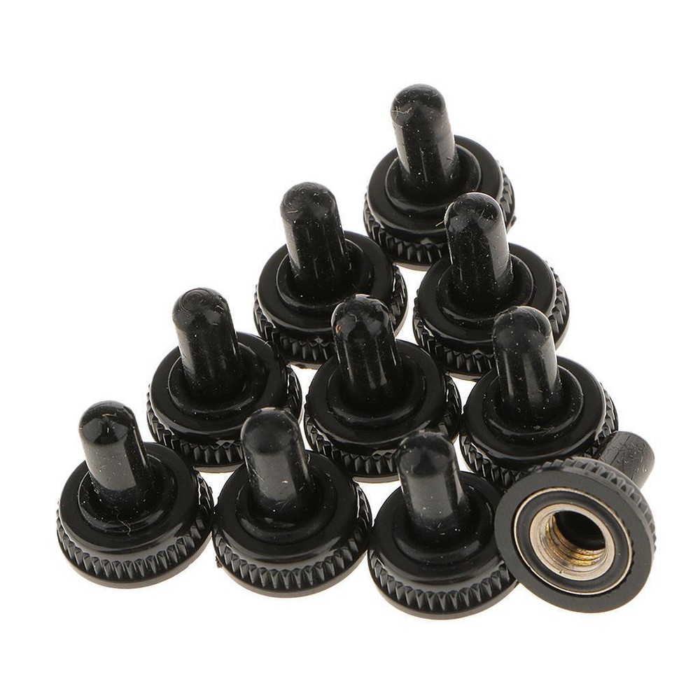 10 Black Toggle Switch Waterproof Boot
