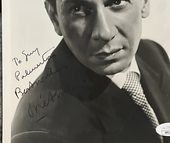 Jose Ferrer Vintage 8x10 Hand Signed Autograph JSA COA