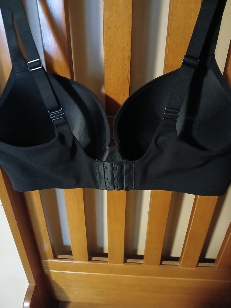 Auden Luxe Stretch Lightly Lined Black Demi Coverage Bra - Size 40C