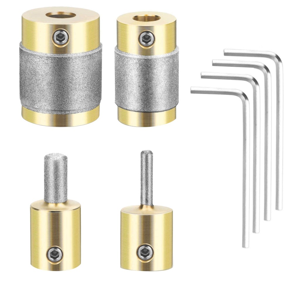 4PCS Diamond Bits for Stained Glass Grinder, Professional Drilling Shaping Grind