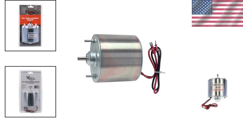Efficient 12V Replacement Motor for Game Feeders - Fits Most Control Units