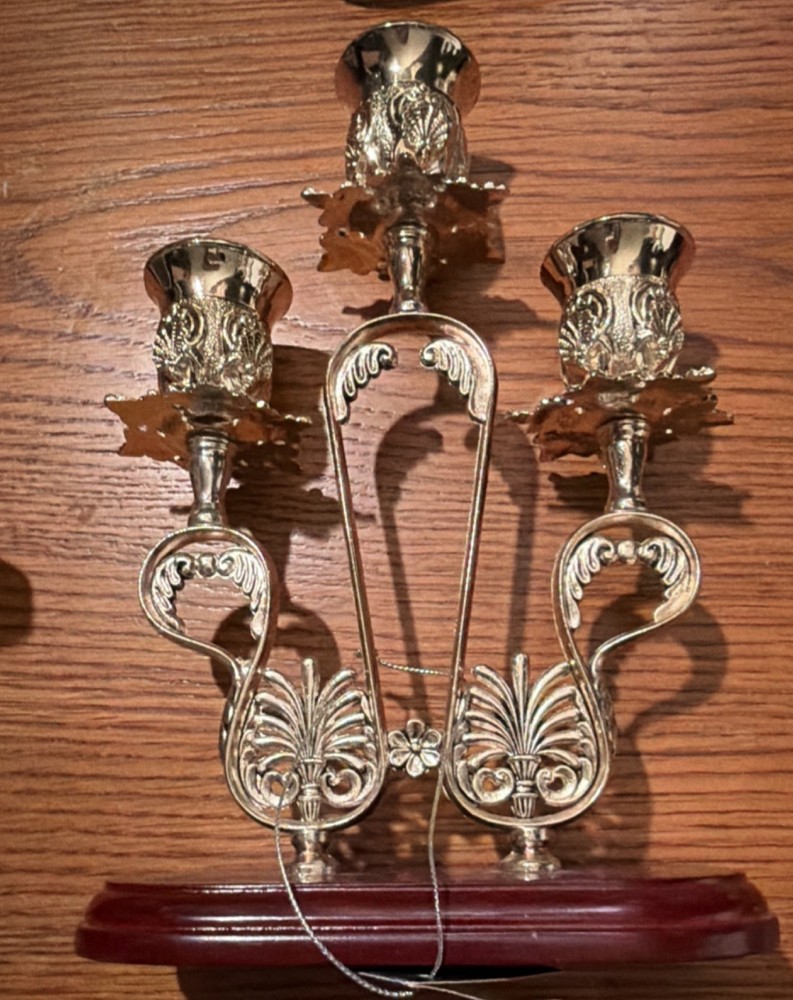 Collection Silver Plated 3-Arm Candlestick Candelabra